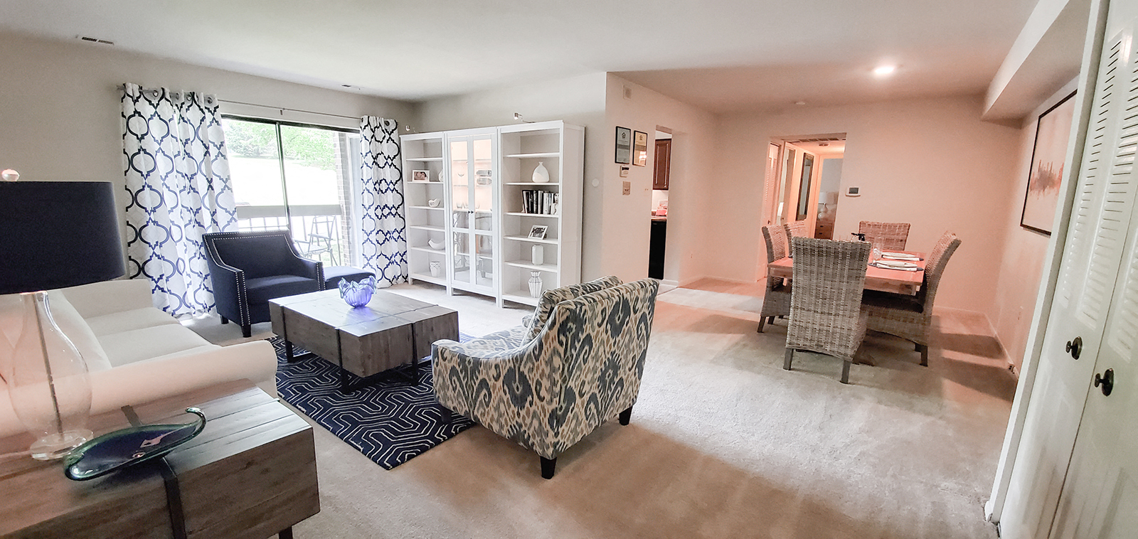 Living room view at Spring Valley Apartments, Maryland